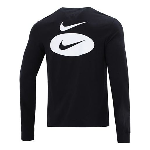 Men's Nike As Nsw Ess+ Core 3 Ls Tee Casual Breathable Round Neck Long Sleeves Black T-Shirt DM6367-010