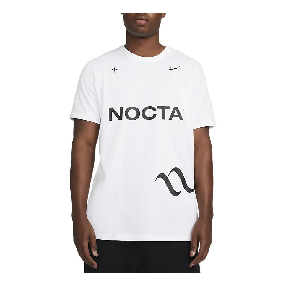 Men's Nike Alphabet Pattern Printing Round Neck Pullover Short Sleeve White T-Shirt DM1724-100