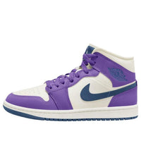 (WMNS) Air Jordan 1 Mid 'Purple White' BQ6472-504