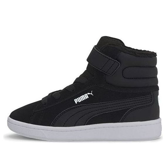 (PS) PUMA Vikky V2 Mid Fur Fleeced Casual Board ShoesBlack/White 370623-03