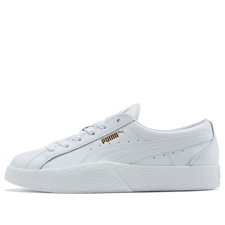 (WMNS) PUMA Love Tumbled Leather White 373649-01