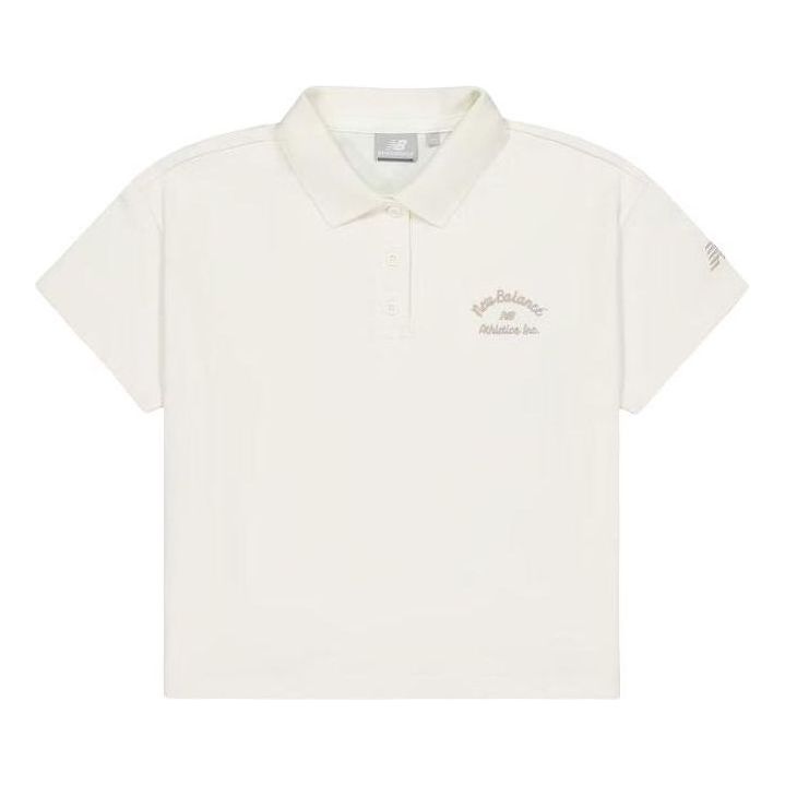 (WMNS) New Balance Athletics Polo Shirt 'Ivory' NFE22252-IV