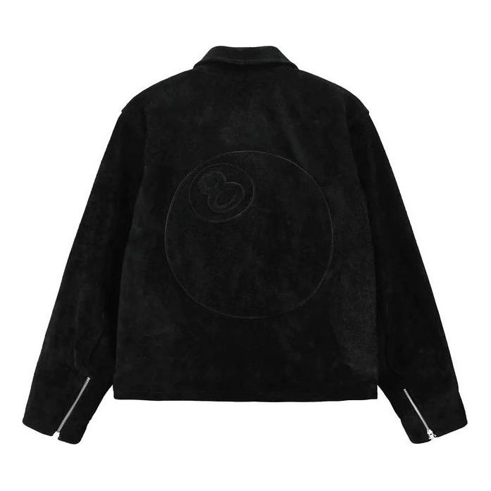 Stussy 8 Ball Suede Bing Jacket 'Black' 115696