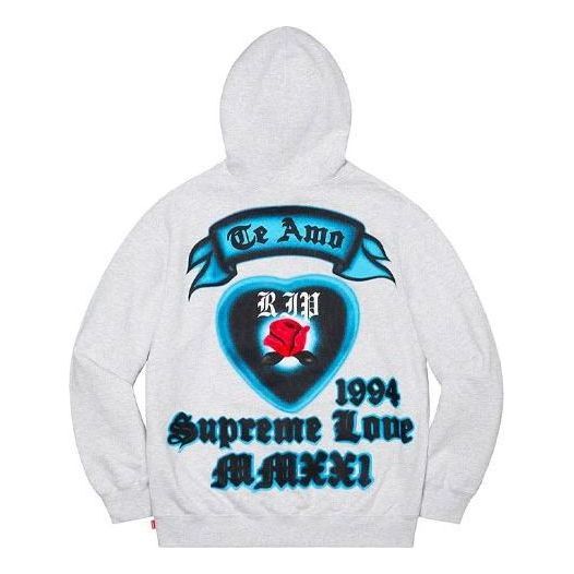 Supreme Love Hooded Sweatshirt 'Grey Blue' SUP-SS21-424