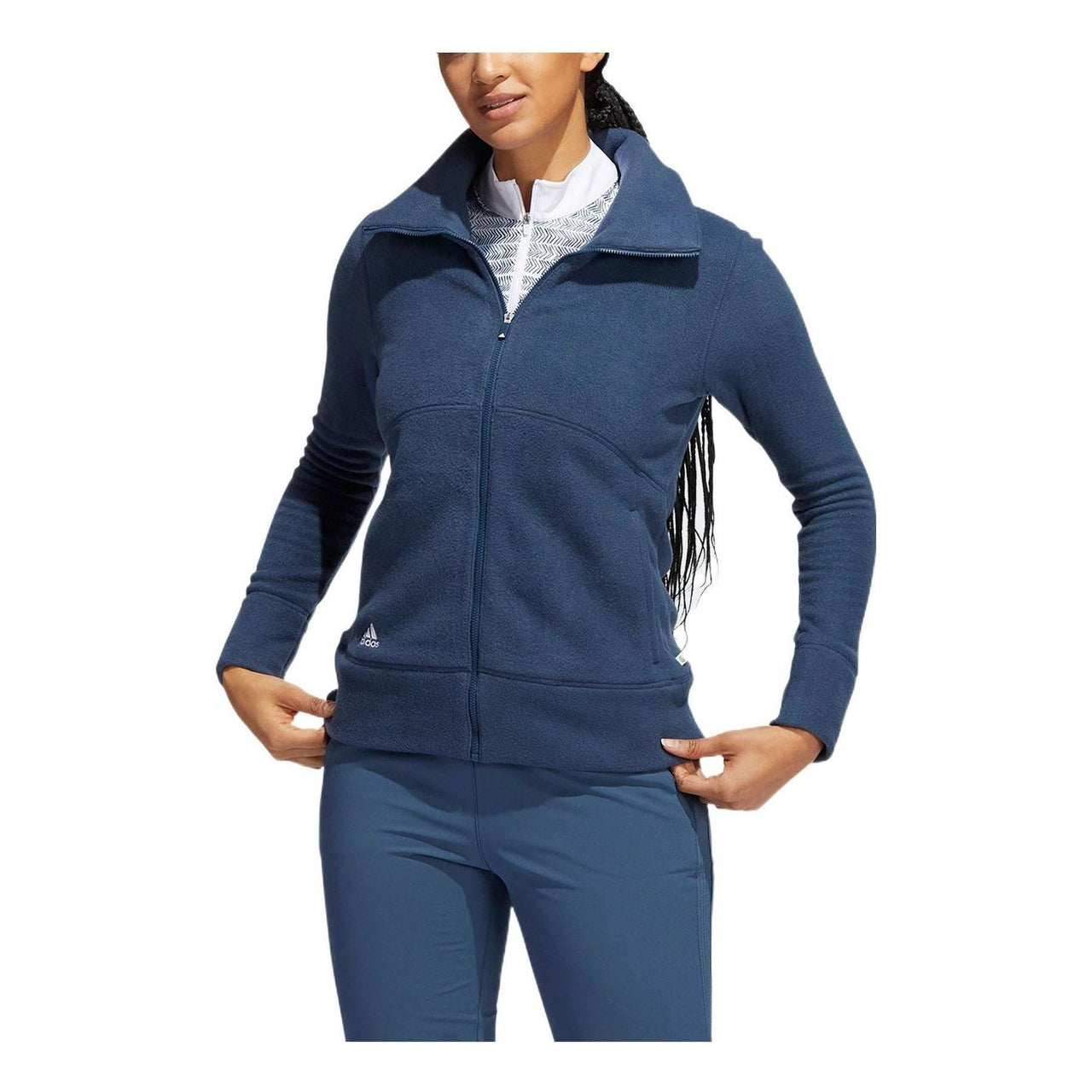 (WMNS) adidas Polar Fleece Jacket 'Navy' HG6989