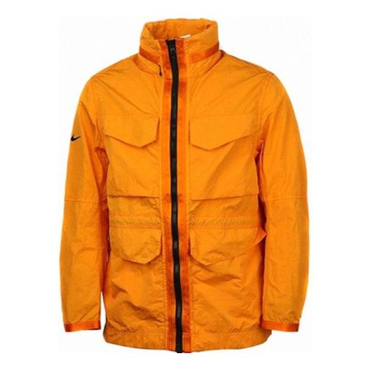 Nike Sportswear Tech Pack Stand Collar Cargo Multiple Pockets Jacket Gold Yellow Goldyellow BV4431-886