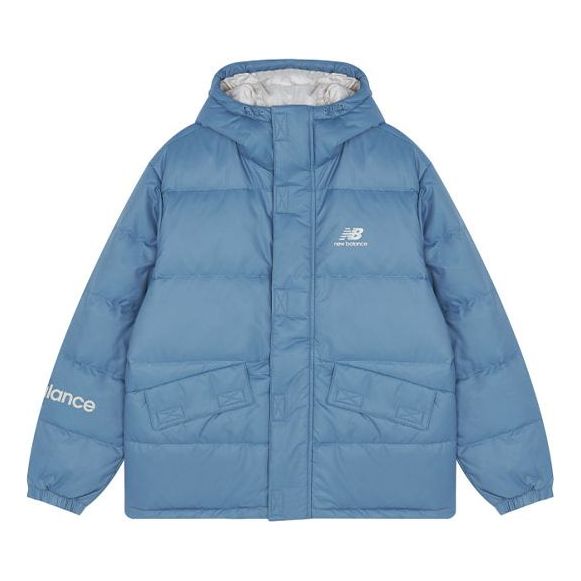 New Balance Logo Down Jacket 'Sky Blue' AMJ13334-WAB