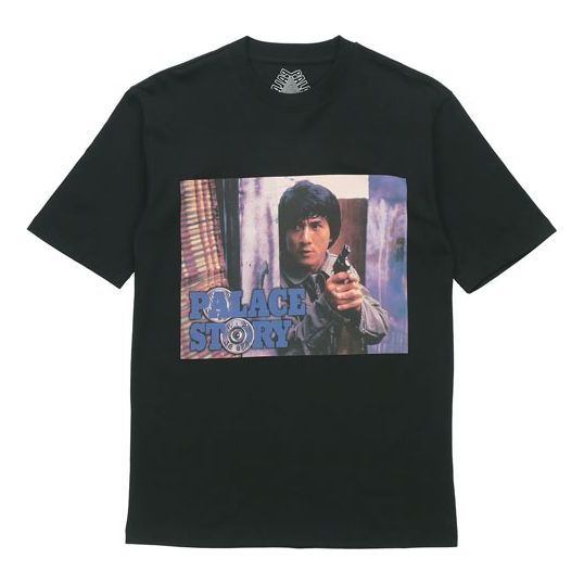 PALACE x Dragon  Crossover Story T-Shirt Pattern Printing Short Sleeve Unisex Black PAL-FW20-265