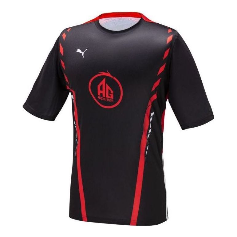 PUMA AG Game Logo T-Shirt 'Black Red White' 605761-01