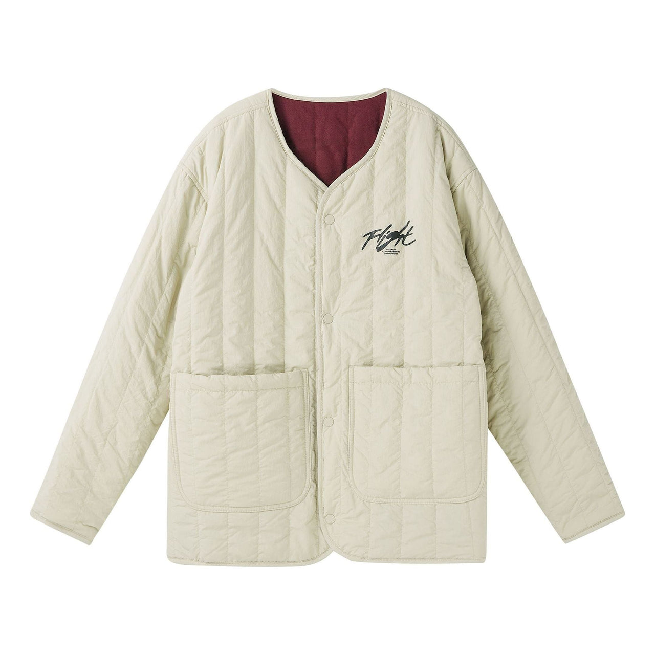 Air Jordan Flight Heritage Liner Reversible Jacket 'Beige Burgundy' DX4350-680
