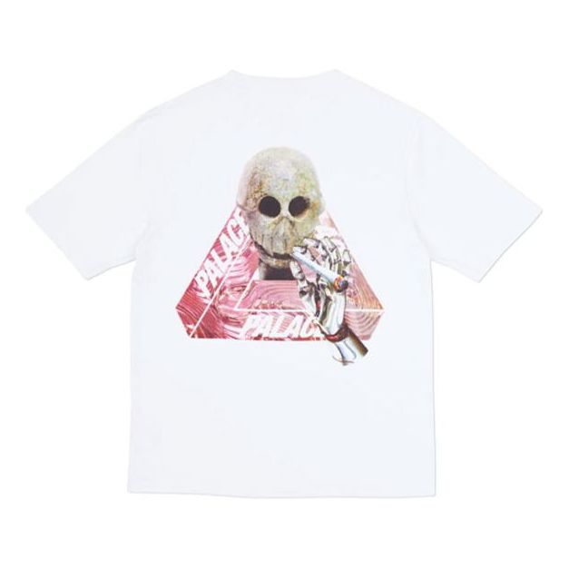 PALACE Skeledon White Triangle Skeleton Pattern Short Sleeve Unisex PAL-SS18-076