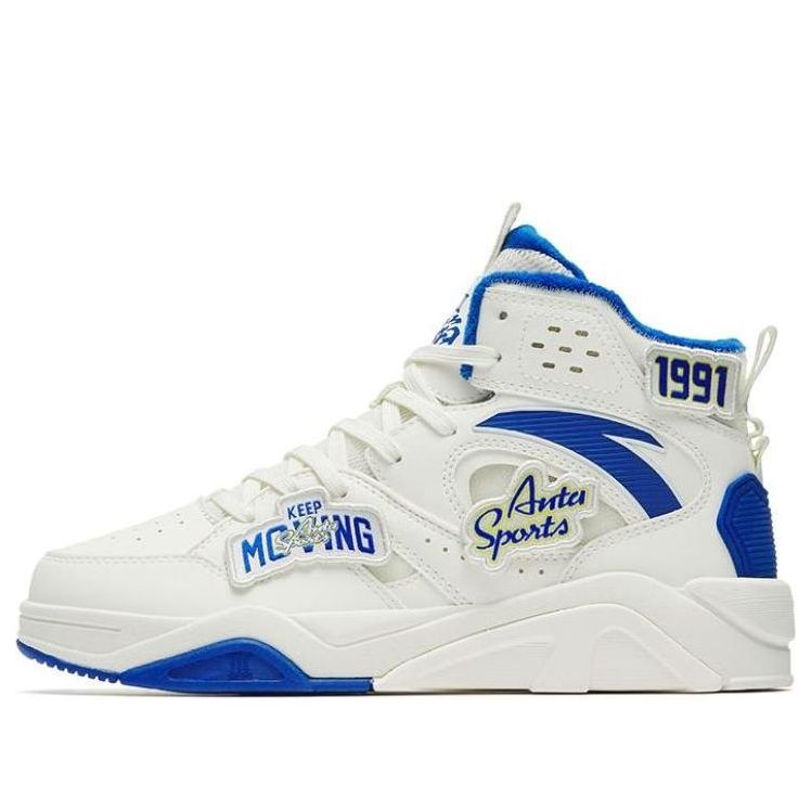 (WMNS) ANTA Flame 3 High 'White Blue' 122248088-10