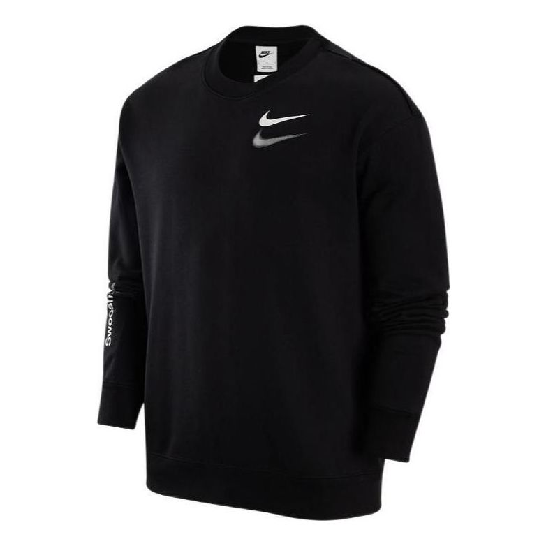 Nike swoosh shadow printed sweatshirt 'Black' FB1911-010