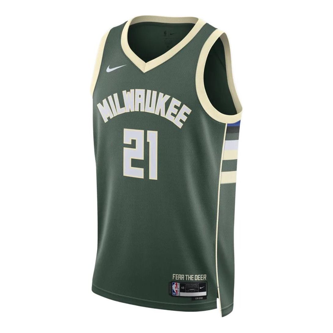 Nike Dri-FIT NBA Milwaukee Bucks Jrue Holiday Icon Edition 2022/23 Swingman Jersey DN2012-326