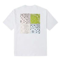 Converse Contrasting Colors cashew Loose Round Neck Short Sleeve Couple Style White 10023154-A01
