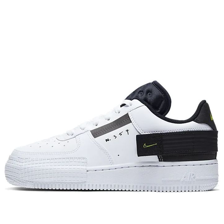 (GS) Nike Air Force 1 Type 'White Black Volt' BQ4793-101