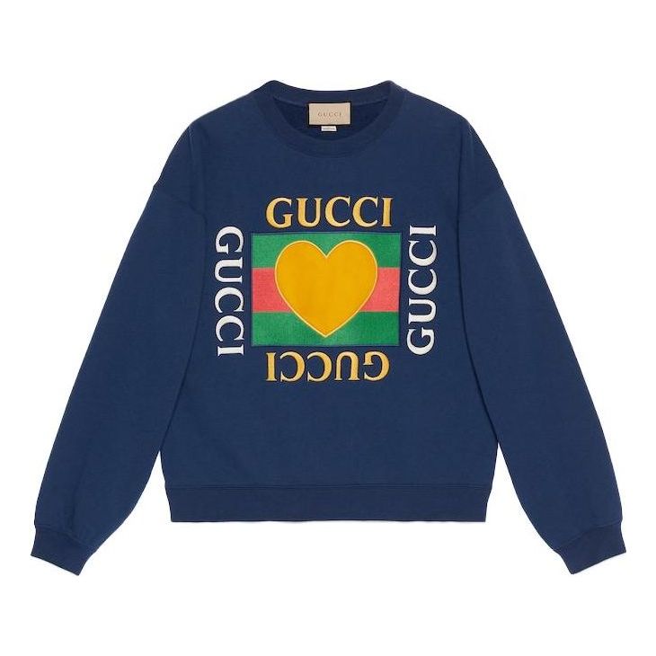 Gucci Cotton Jersey Sweatshirt 'Blue' 715919-XJFRY-4030