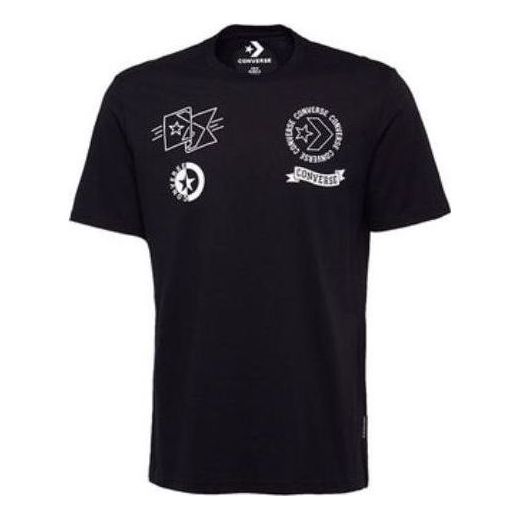 Converse Multi Logo T-Shirt 'Black' 10008080-A01