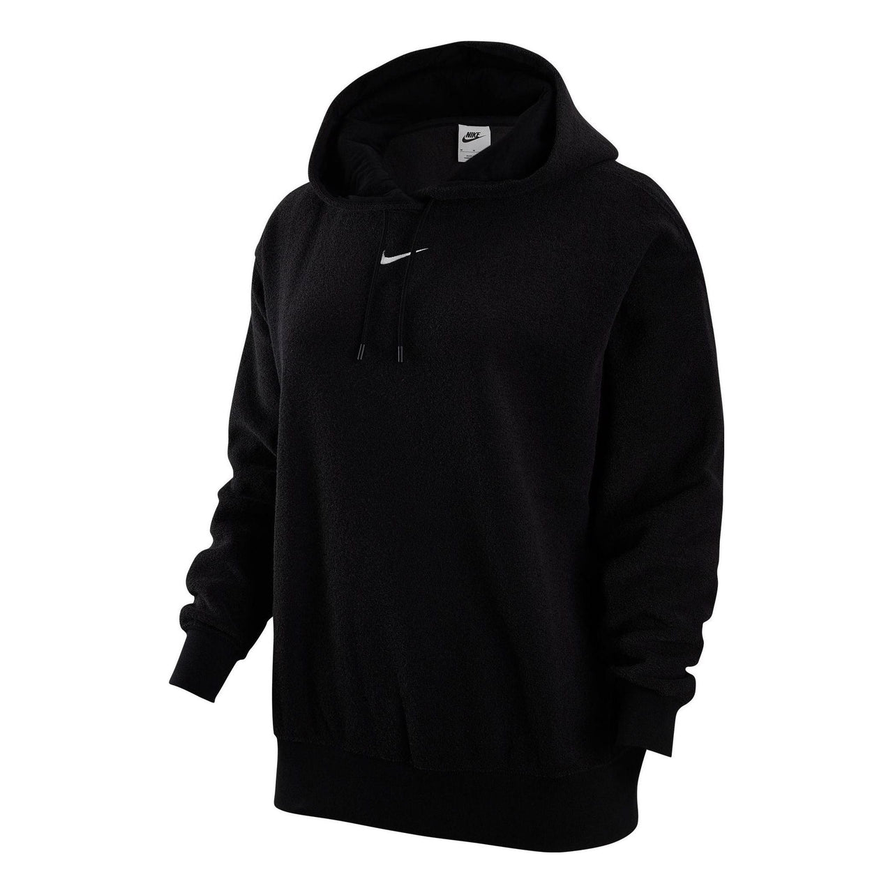 (WMNS) Nike Sportswear Logo Hoodie 'Black' DV7100-010