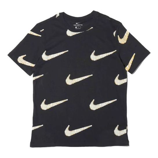 Nike Sportswear Hook Print Short Sleeve Male Black BQ0634-010