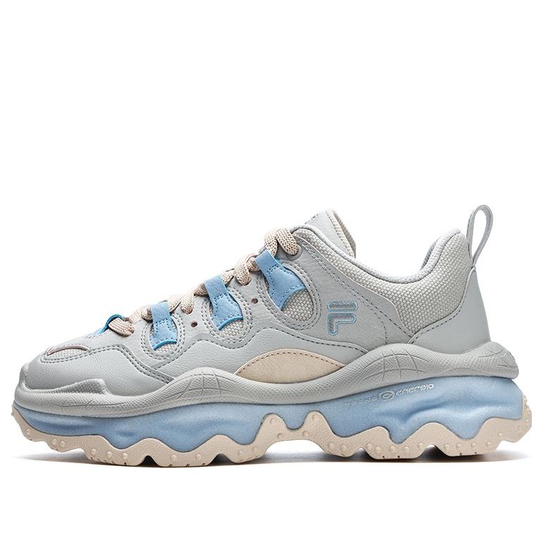 (WMNS) FILA FUSION QD96 Athletic Shoes 'Grey Beige Blue' T12W311203FQB