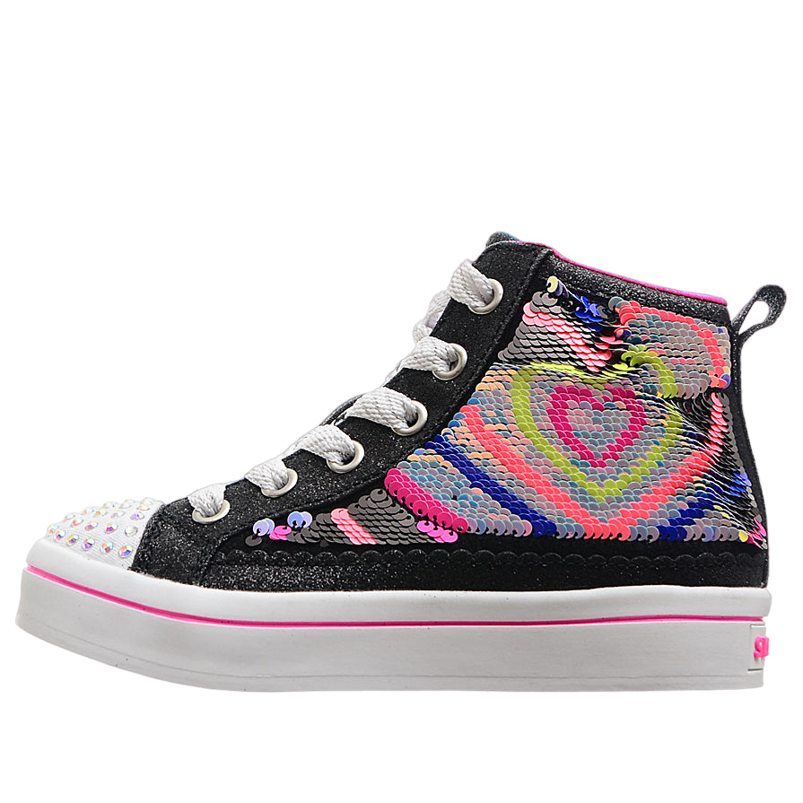 (GS) Skechers Twi-Lights 2.0 - Heartbeatz Shoes 'Black Multi' 314544L-BKMT