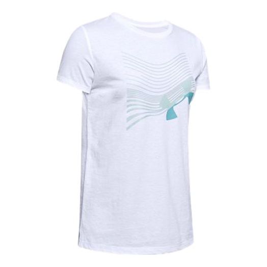 (WMNS) Under Armour Branded Training Sports Short Sleeve White 1355647-100