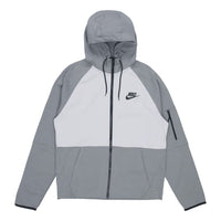 Men's Nike Tech-Pack Zipper Drawstring Hood Casual Jacket Gray DD5285-077