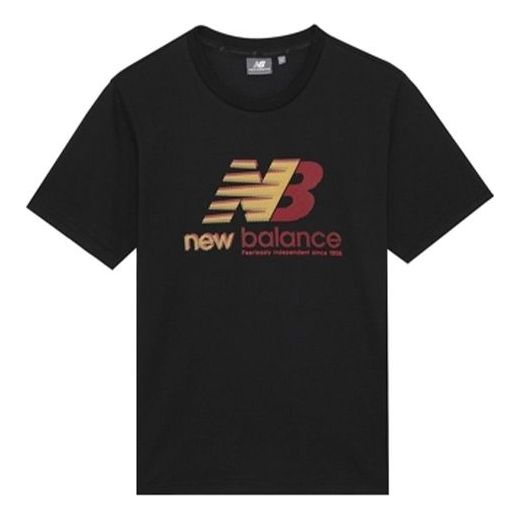 New Balance Men's New Balance Round Neck Minimalistic Casual Short Sleeve Black NEA33011-BK