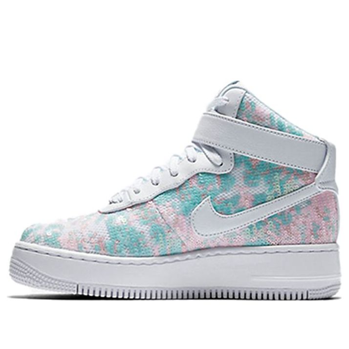 (WMNS) Nike Air Force 1 Upstep Hi LX 'Sequin Fabric' 898422-100