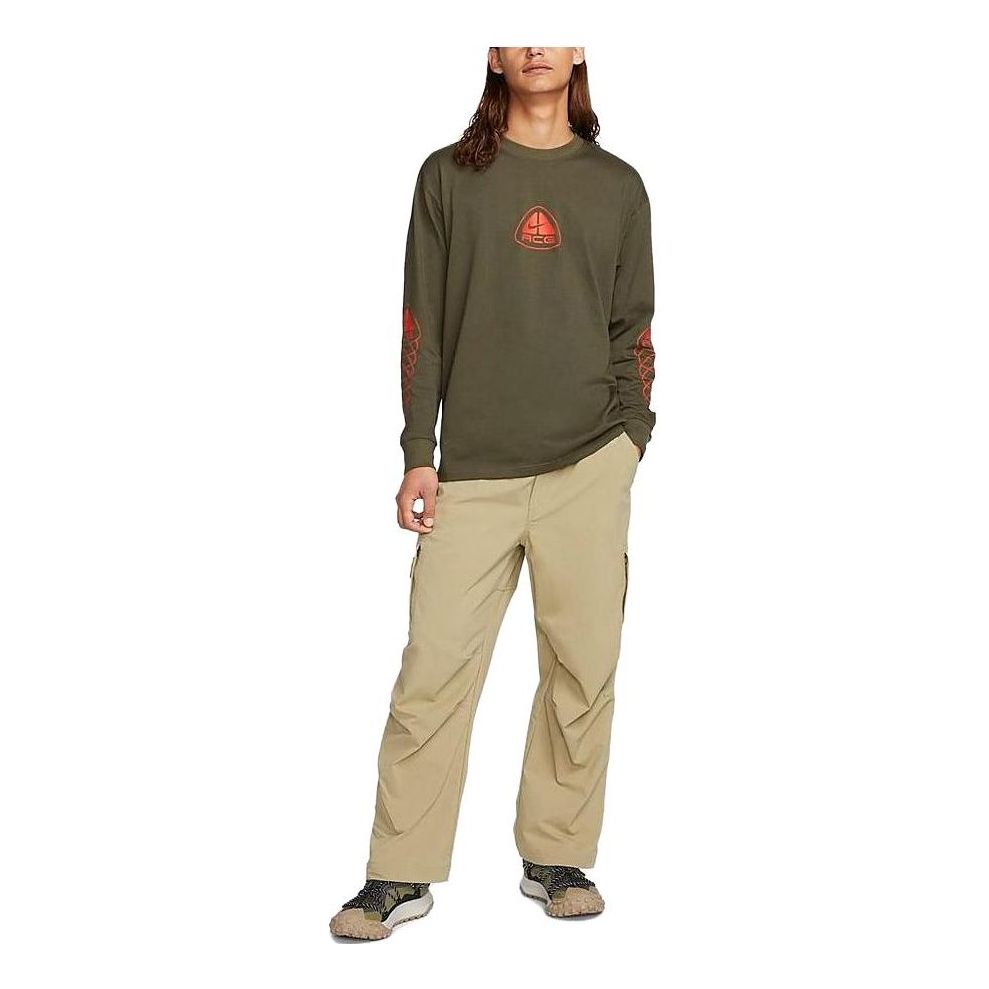 Nike ACG Long Sleeve Tee Lungs 'Khaki' DX9454-325