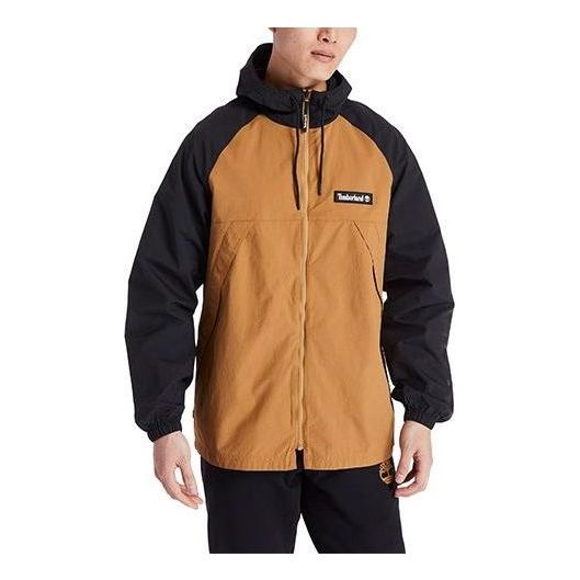 Timberland Windbreaker Full zip Jacket 'Brown Black' A2BV4-P56