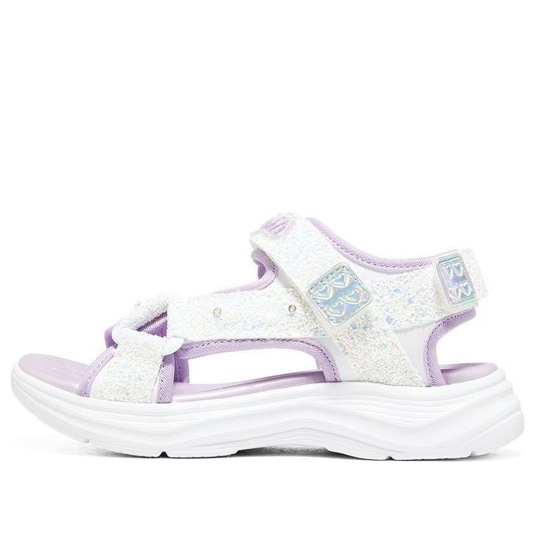 (GS) Skechers Glimmer Kicks 'White Purple' 302965L-WLV