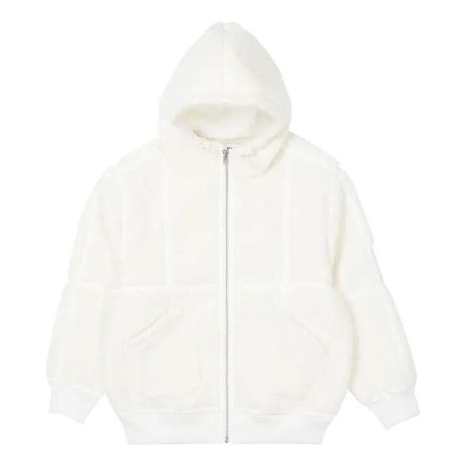 Palace FW22 Sherpa Hooded Jacket 'White' P23JK091