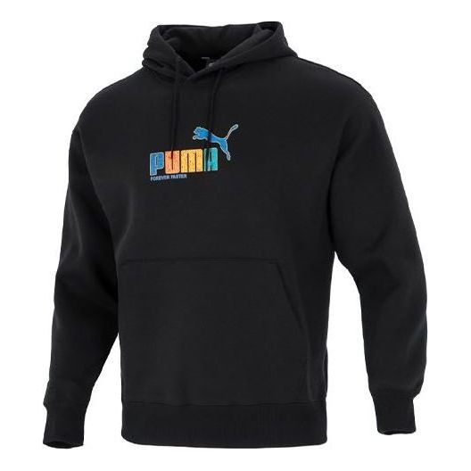 PUMA Essentials Rainbow Hoodie 'Black' 673598-01