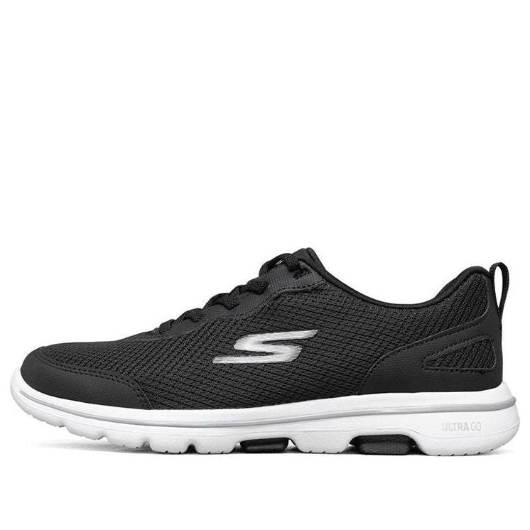 (WMNS) Skechers Go Walk 5 'Black White' 124011-BKW