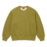 Supreme FW23 Week8 Small Box Crewneck Logo Sweater 'Yellow' SUP-FW23-153