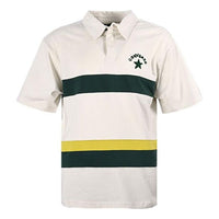Converse Colorblock Logo Polo Shirt 'White Dark Green' 10024880-A01