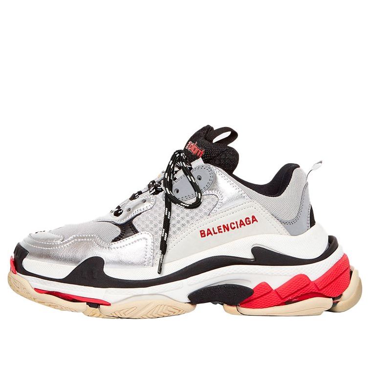 (WMNS) Balenciaga Triple S 'Red Silver White' 2019 524039W09O31081