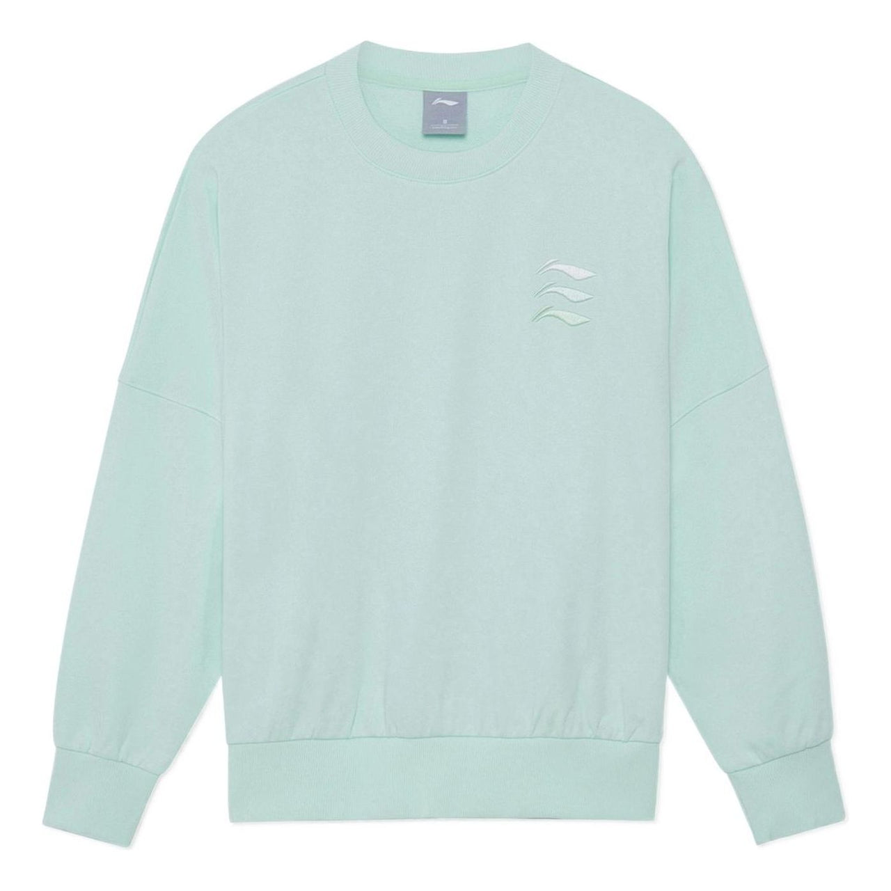 (WMNS) Li-Ning Triple Logo Sweatshirt 'Mint Green' AWDRF42-4