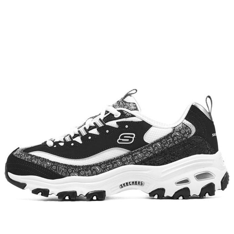 (WMNS) Skechers D'lites 4.0 'Black White' 896135-BKW