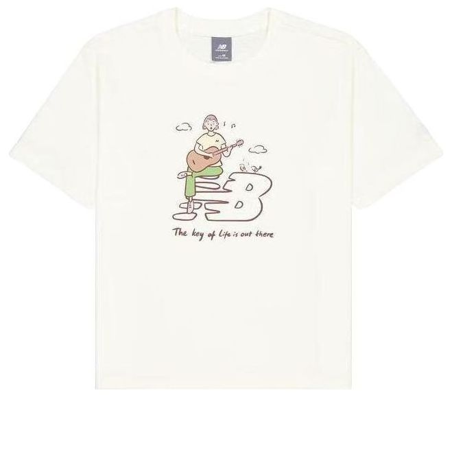(WMNS) New Balance x PK Illustration T-shirt 'Ivory' NEE26092-IV