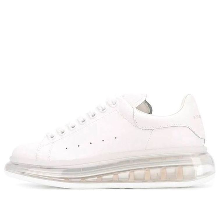 (WMNS) Alexander McQueen Oversized Sneaker 'White Clear Sole' 611698WHX989000