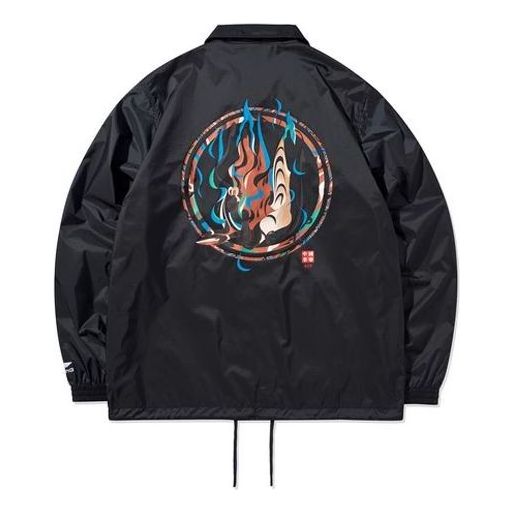 Li-Ning Graphic Coach Jacket Paris Fashion Week 'Black' AFDQ249-1