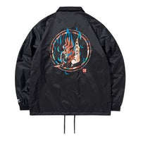 Li-Ning Graphic Coach Jacket Paris Fashion Week 'Black' AFDQ249-1