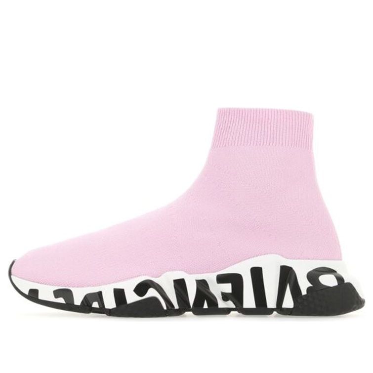 (WMNS) Balenciaga Speed Trainer 'Midsole Graffiti - Light Pink' 605942W2DB75691