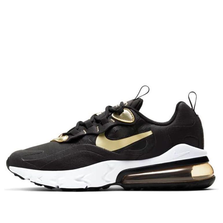 (GS) Nike Air Max 270 React 'Black Metallic Gold Star' BQ0103-018