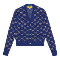 Gucci x adidas GG Trefoil Cardigan 'Blue' 700474-XKCD0-4753