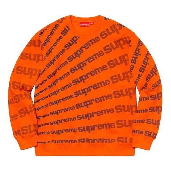 Supreme Radial Crewneck 'Orange Black' SUP-SS20-096