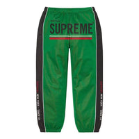 Supreme World Famous Jacquard Track Pants 'Green Black' SUP-FW22-767